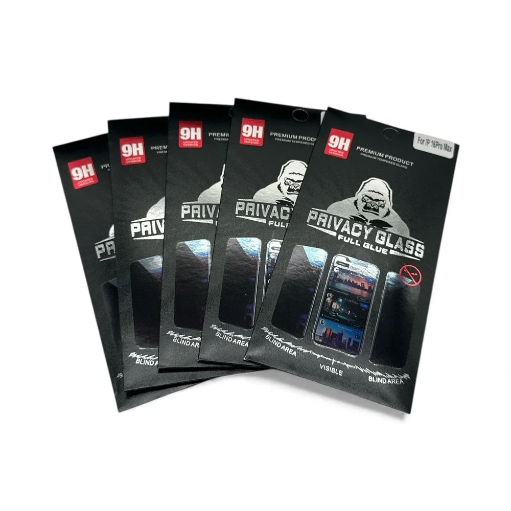 iPhone 16 Pro Max, 5 Pack, Premium‎ Privacy Glass Screen Protectors